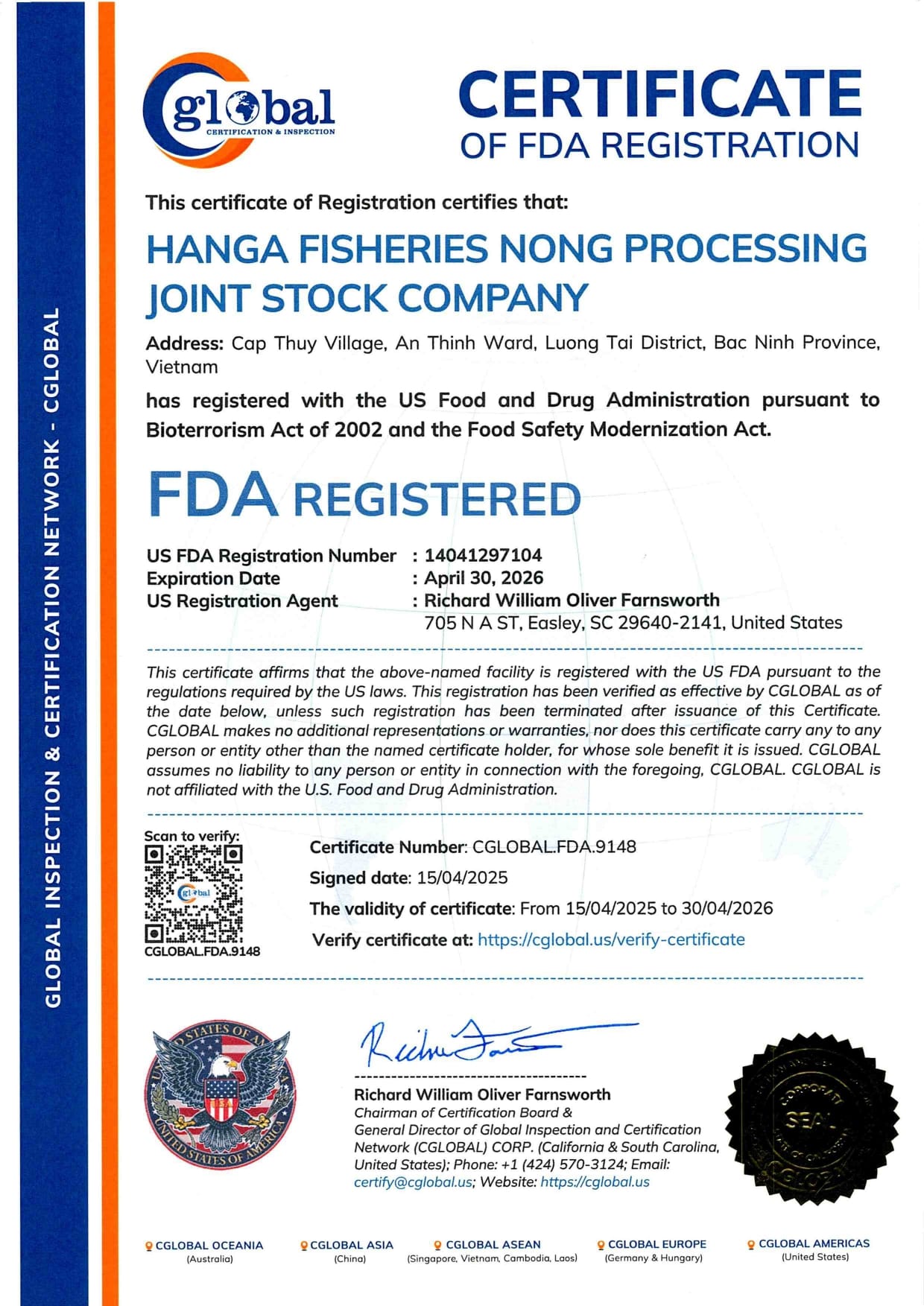  International Quality Certifications