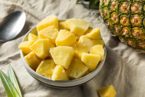 Frozen pineapple