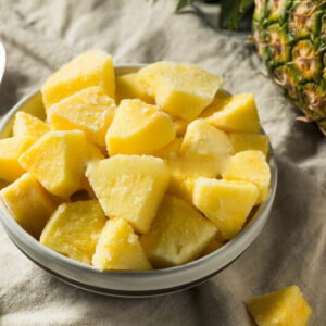 Frozen pineapple