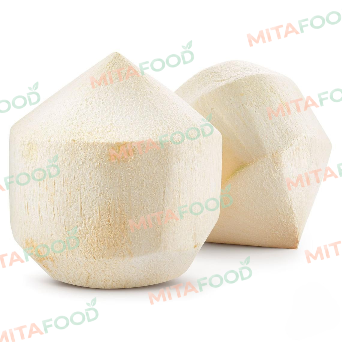 Diamond-cut coconut